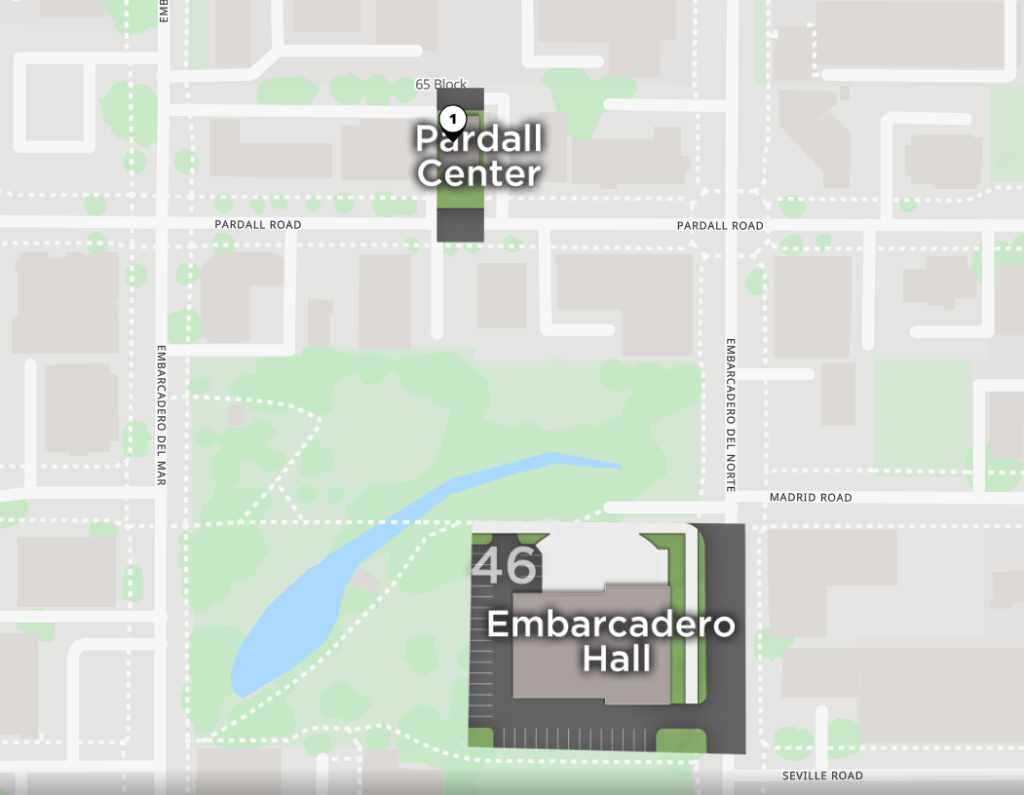 Pardall center campus map